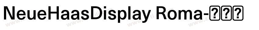 NeueHaasDisplay Roma字体转换